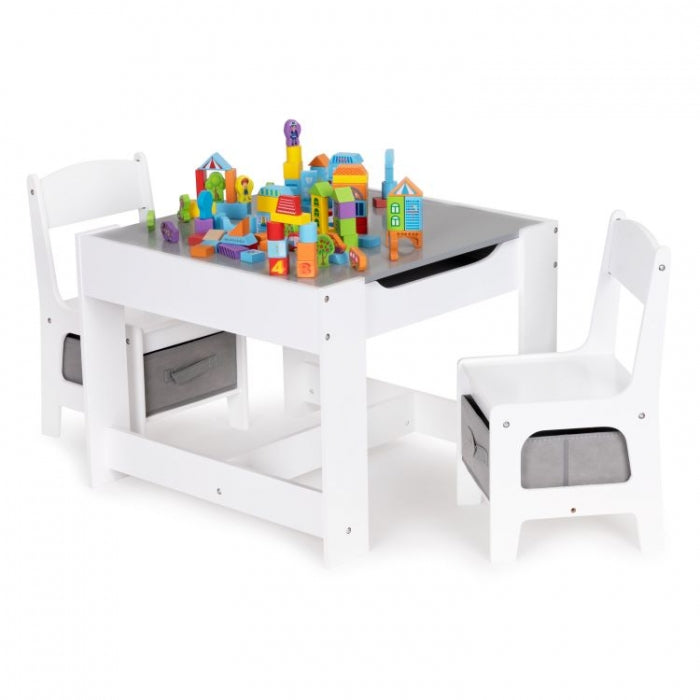 Set de masa cu doua scaune pentru copii Ecotoys ZCF-01