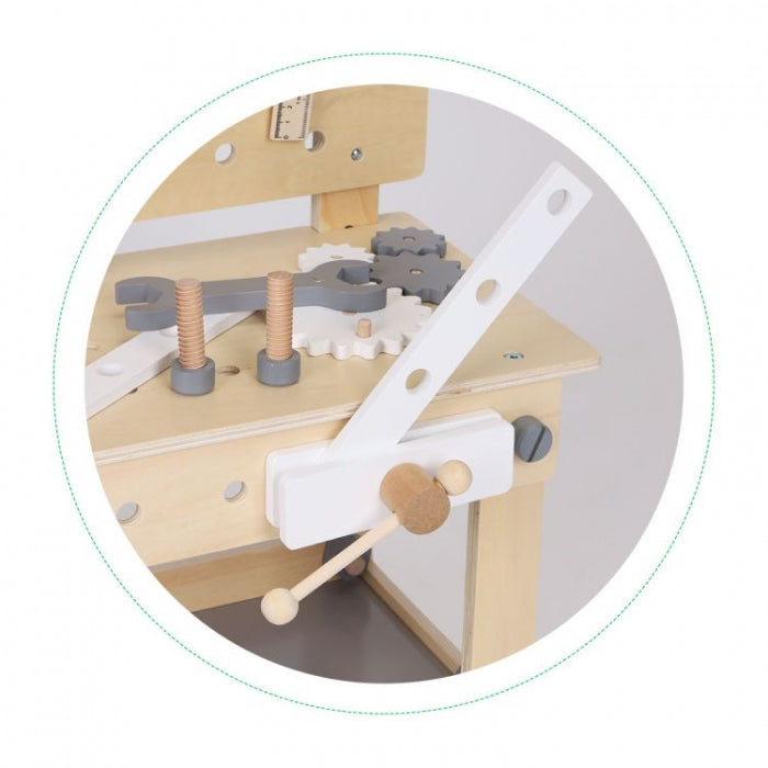 Banc de lucru din lemn cu accesorii pentru copii Ecotoys W03D076E
