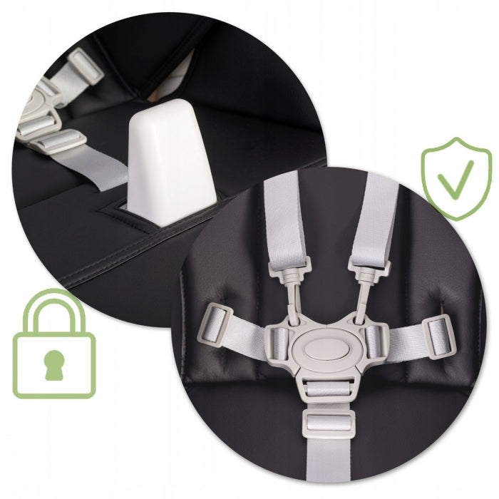 Scaun de masa multifunctional Nukido Belo 700502 - Negru