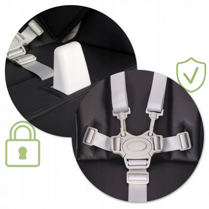 Scaun de masa multifunctional Nukido Belo 700502 - Negru