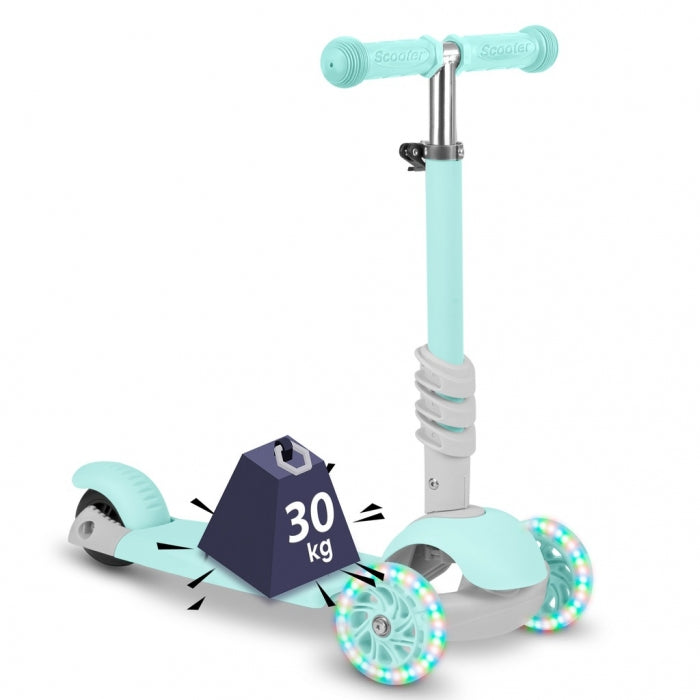 Trotineta 3 in 1 cu roti cu LED Ricokids Buggy 765301 - Mint