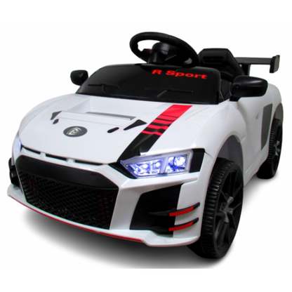 Masinuta electrica cu telecomanda si functie de balansare Cabrio A1 R-Sport - Alb (varsta 1-4 ani)