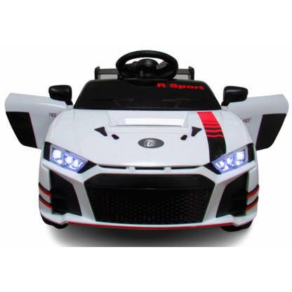 Masinuta electrica cu telecomanda si functie de balansare Cabrio A1 R-Sport - Alb (varsta 1-4 ani)