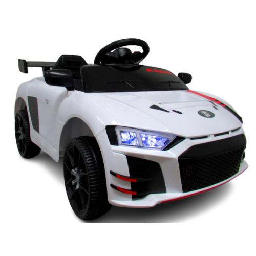 Masinuta electrica cu telecomanda si functie de balansare Cabrio A1 R-Sport - Alb (varsta 1-4 ani)