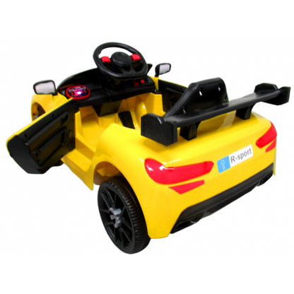 Masinuta electrica cu telecomanda si functie de balansare Cabrio A1 R-Sport - Galben (varsta 1-4 ani)