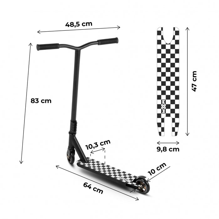 Trotineta pentru cascadorii WXM WRS-AT1 - Black White