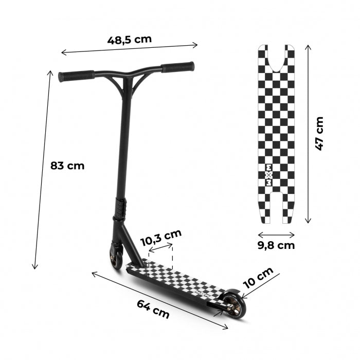 Trotineta pentru cascadorii WXM WRS-AV1 - Black White