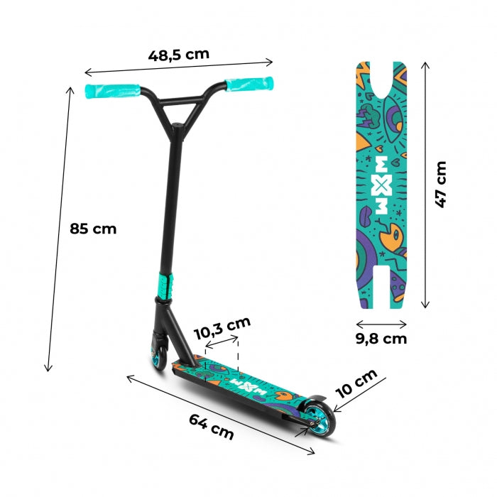 Trotineta pentru cascadorii WXM WRS-CY1 - Turquoise