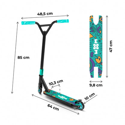Trotineta pentru cascadorii WXM WRS-CY1 - Turquoise