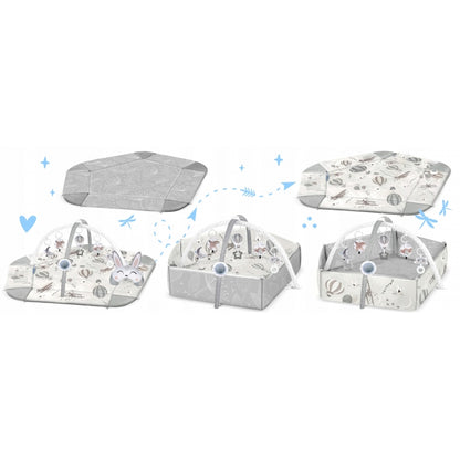 Salteluta de joaca educativa 3 in 1 Nukido 730102 - Gri