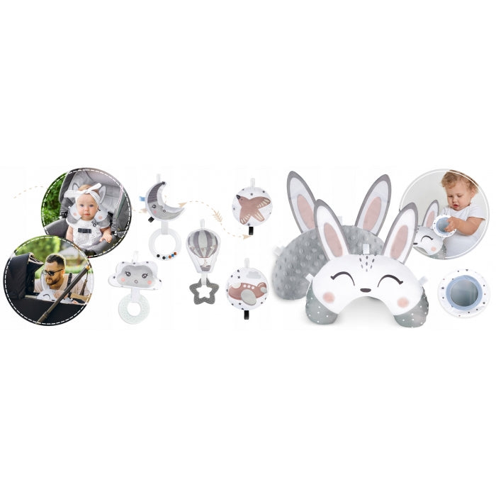 Salteluta de joaca educativa 3 in 1 Nukido 730102 - Gri