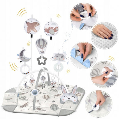 Salteluta de joaca educativa 3 in 1 Nukido 730102 - Gri