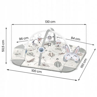 Salteluta de joaca educativa 3 in 1 Nukido 730102 - Gri