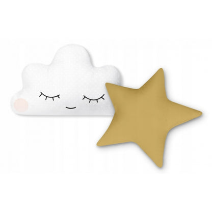 Cort de joaca pentru copii cu lumini si 2 pernite Nukido 120 x 120 x 165 cm - Bleumarin cu stelute 