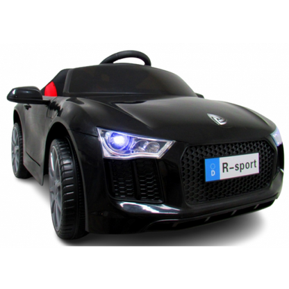 Masinuta electrica cu telecomanda, copii 1-4 ani, scaun din piele, Cabrio B4 628 R-Sport - Negru