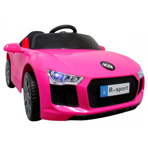 Masinuta electrica cu telecomanda, copii 1-4 ani, scaun din piele, Cabrio B4 628 R-Sport - Roz