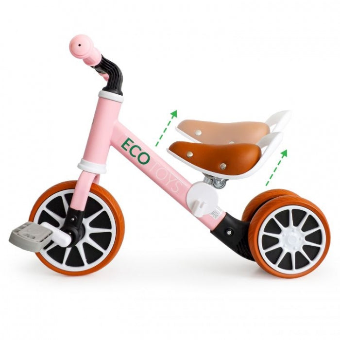 Bicicleta cu pedale detasabile Ecotoys LC-V1307 - Roz