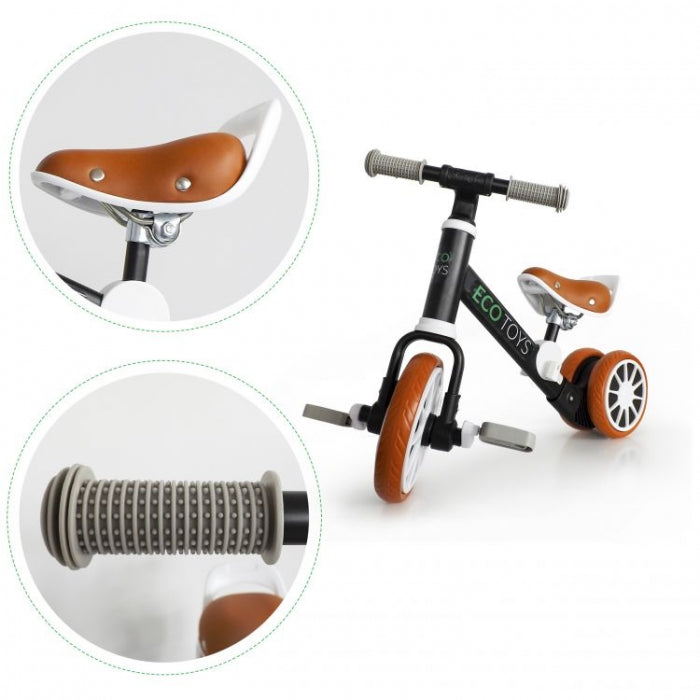 Bicicleta cu pedale detasabile Ecotoys LC-V1307 - Negru