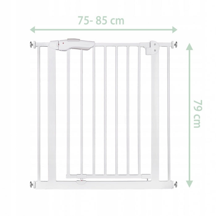 Poarta siguranta 75-85 cm Nukido 718001 - Alb