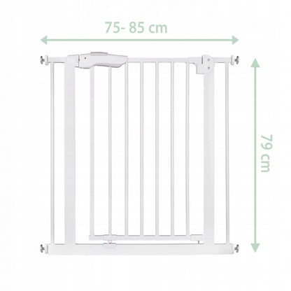 Poarta siguranta 75-85 cm Nukido 718001 - Alb