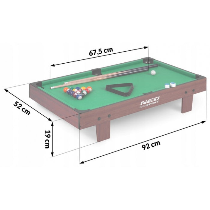 Masa de biliard 92 x 52 x 19 cm Neo-Sport NS-806