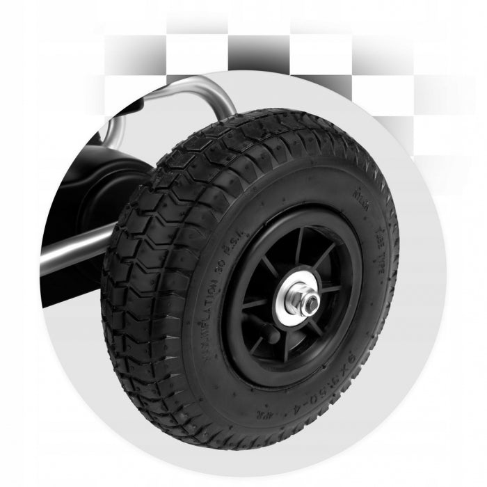 Kart cu pedale si roti gonflabile, varsta 3-7 ani, Gokart RK-591 Ricokids 759101, Rosu