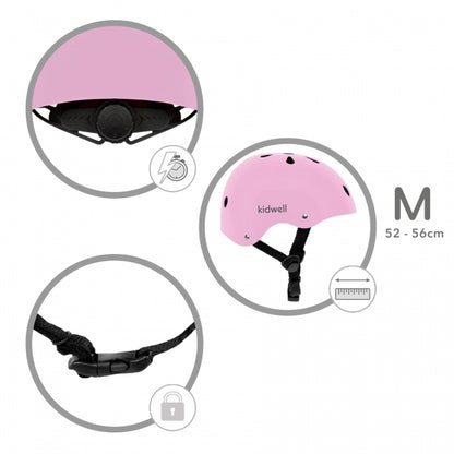 Casca de protectie pentru copii Kidwell ORIX II, marimea M 52-56 cm - Pink