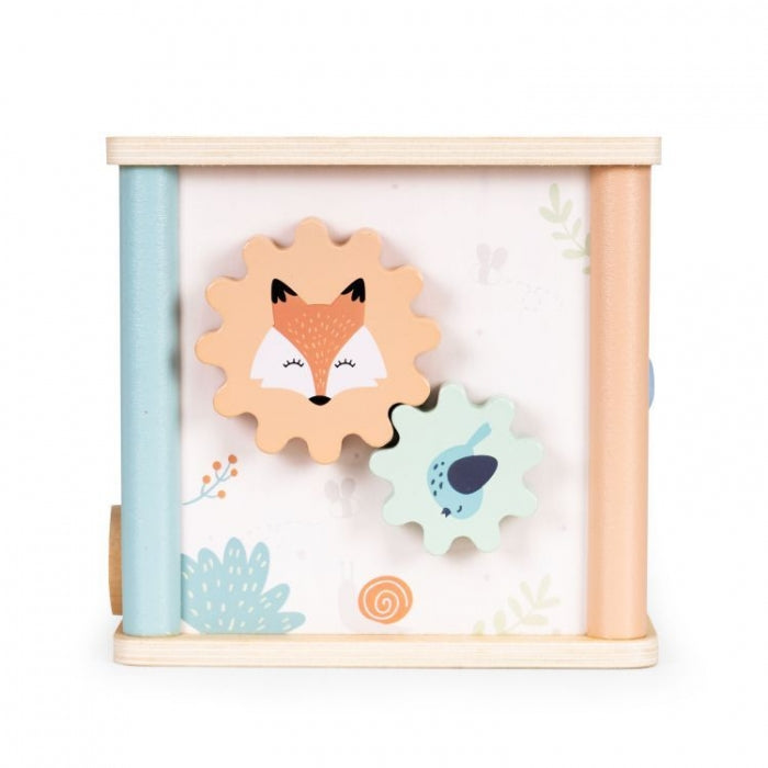 Cub educational din lemn pentru copii Ecotoys 1001