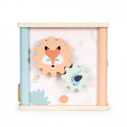 Cub educational din lemn pentru copii Ecotoys 1001