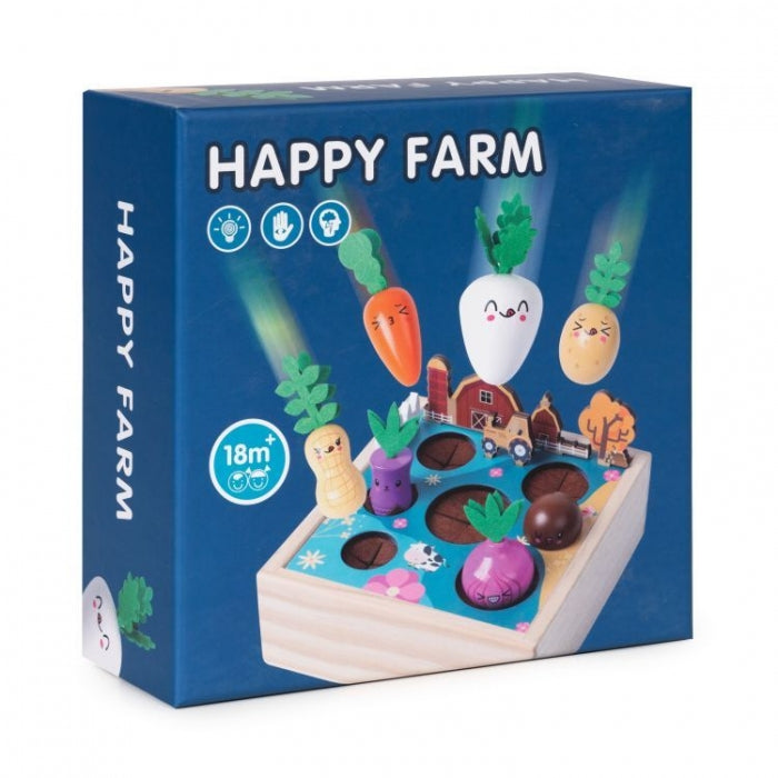 Jucarie Interactiva de lemn sub forma de ferma Ecotoys ME513