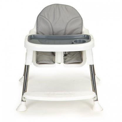 Scaun de masa 2 in 1 cu tapiterie Ecotoys HC-135C - Alb