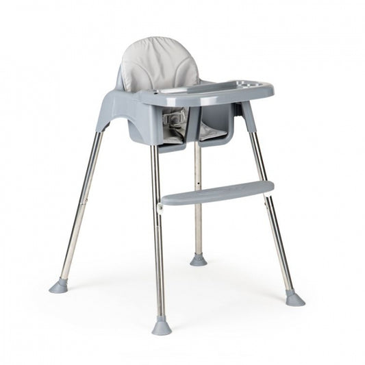 Scaun de masa 2 in 1 cu tapiterie Ecotoys HC-135C - Gri