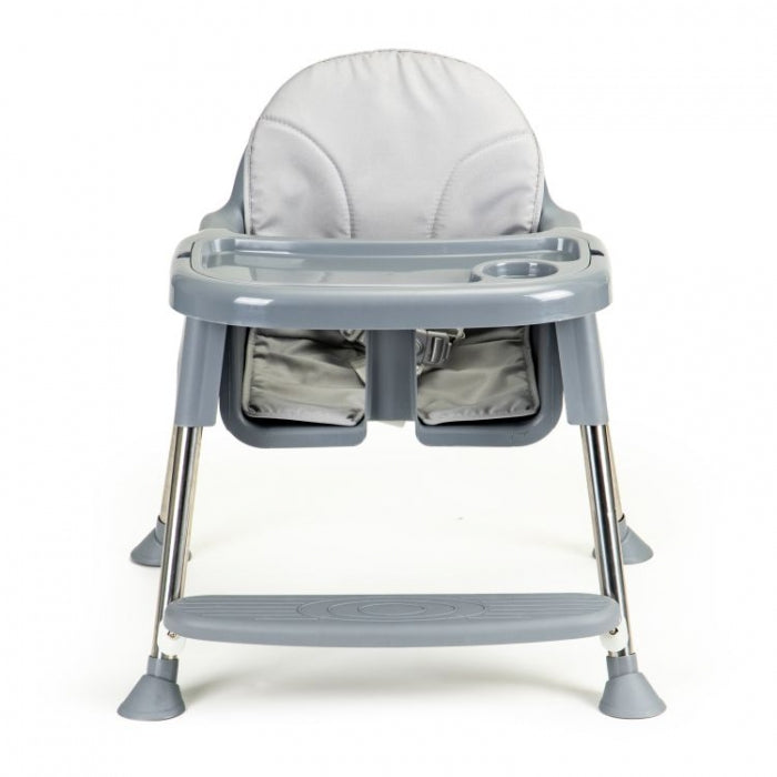 Scaun de masa 2 in 1 cu tapiterie Ecotoys HC-135C - Gri