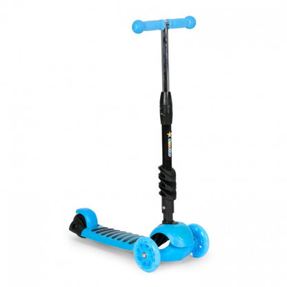 Trotineta 5 in 1 cu sezut si 3 roti cu LED Ecotoys YM-SW-6 - Albastru - Resigilat (ambalaj deteriorat)