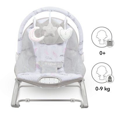 Balansoar multifunctional cu sunete si jucarii Kidwell Pino - Feathers