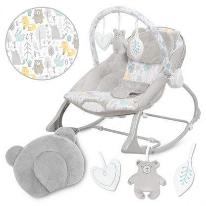 Balansoar multifunctional cu sunete si jucarii Kidwell Pino - Forest