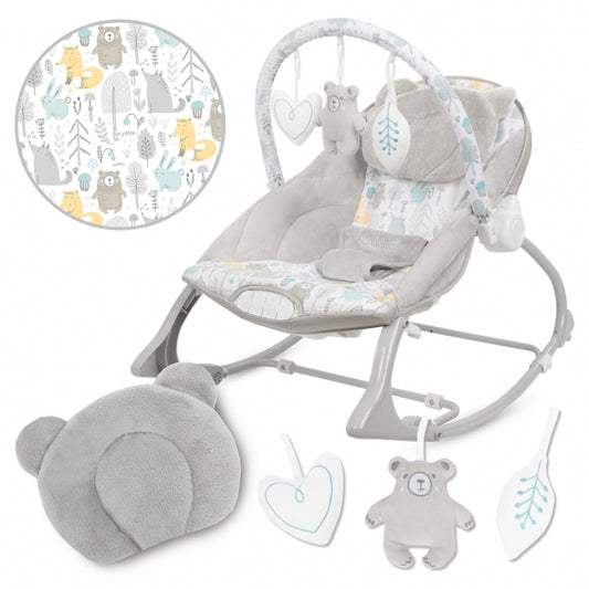 Balansoar multifunctional cu sunete si jucarii Kidwell Pino - Forest