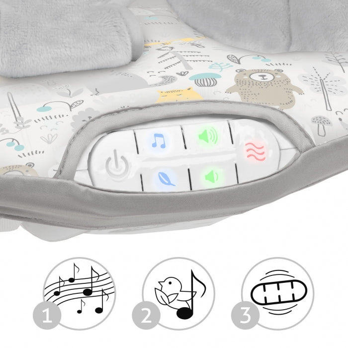 Balansoar multifunctional cu sunete si jucarii Kidwell Pino - Forest