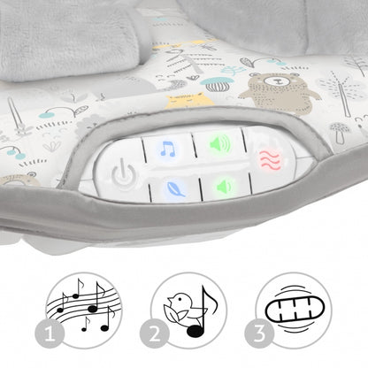 Balansoar multifunctional cu sunete si jucarii Kidwell Pino - Forest