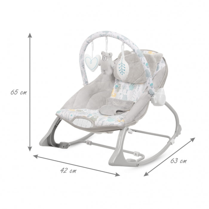 Balansoar multifunctional cu sunete si jucarii Kidwell Pino - Forest