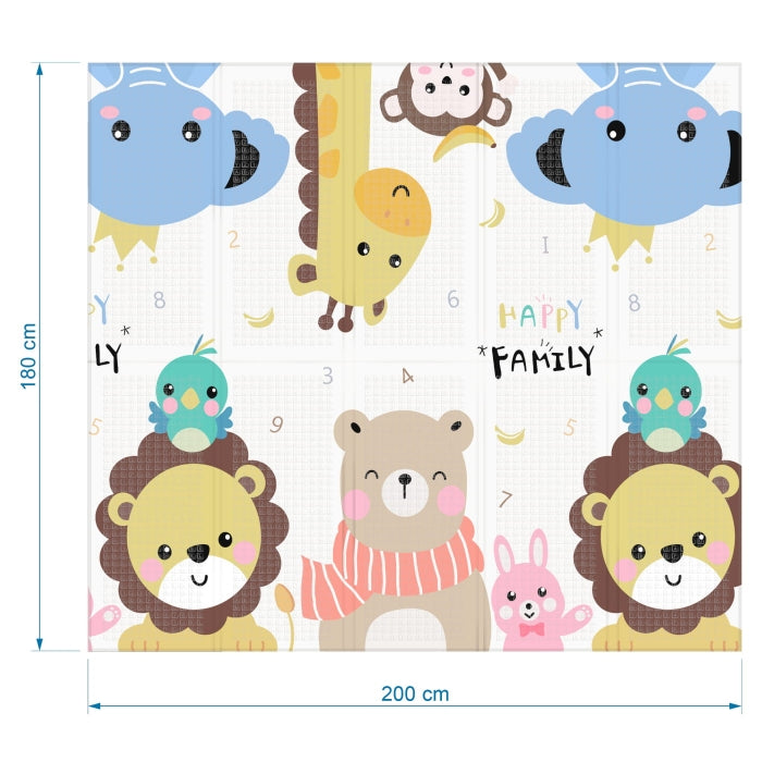 Salteluta de joaca pentru copii 180 x 200 cm Kidwell INDA - Animals
