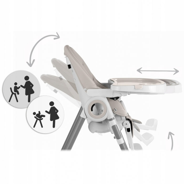 Scaun de masa multifunctional Nukido Belo 700503 - Gri