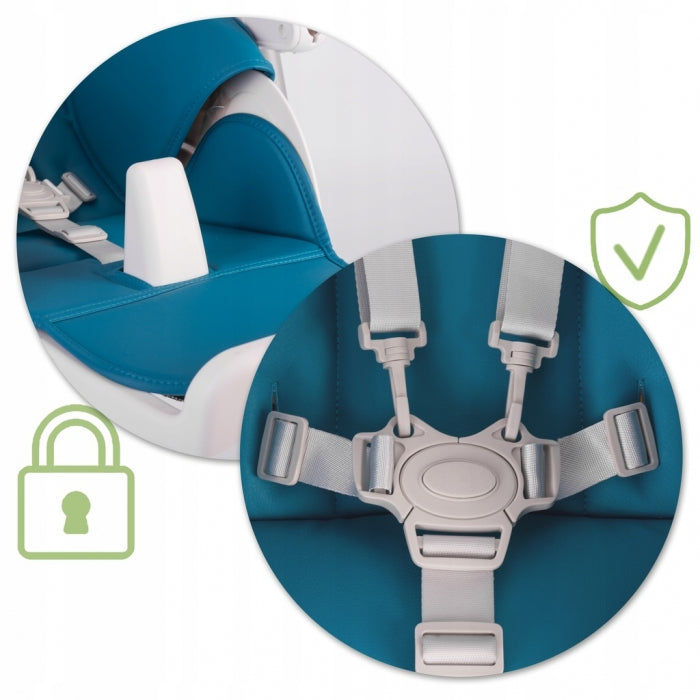 Scaun de masa multifunctional Nukido Belo 700505 - Albastru inchis