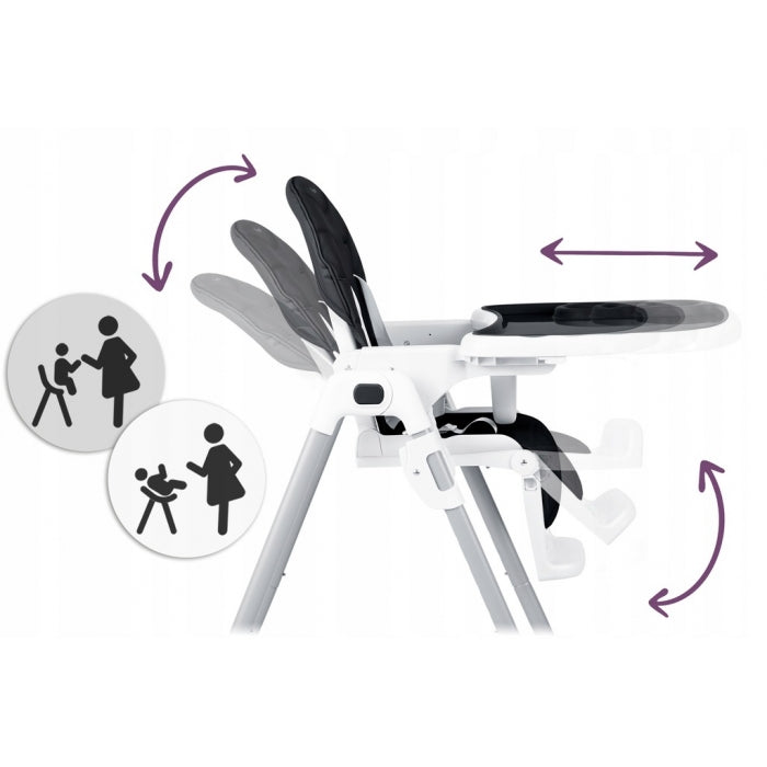 Scaun de masa pentru copii Ricokids Tulo 700603 - Negru