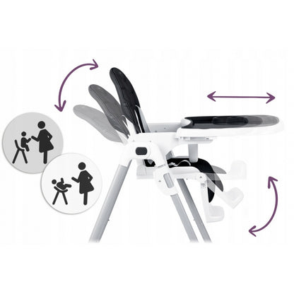 Scaun de masa pentru copii Ricokids Tulo 700603 - Negru