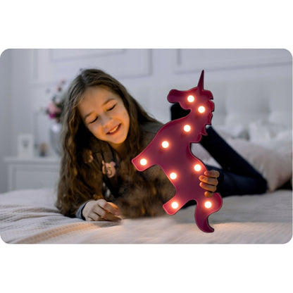 Lampa de veghe in forma de unicorn Nukido 740922 - Roz