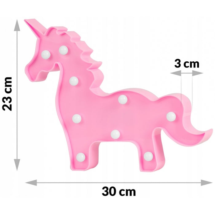 Lampa de veghe in forma de unicorn Nukido 740922 - Roz