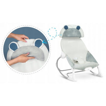 Balansoar cu vibratii Ricokids 7308 - Gri