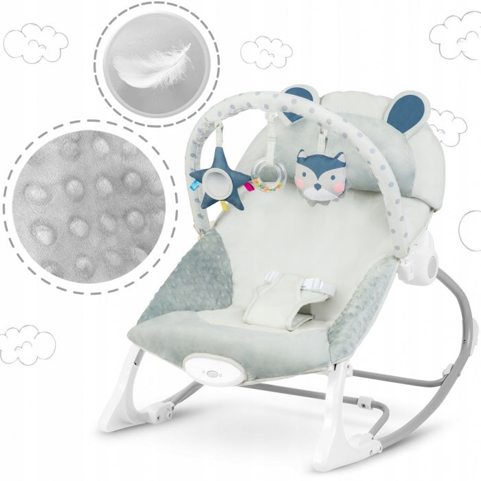 Balansoar cu vibratii Ricokids 7308 - Gri