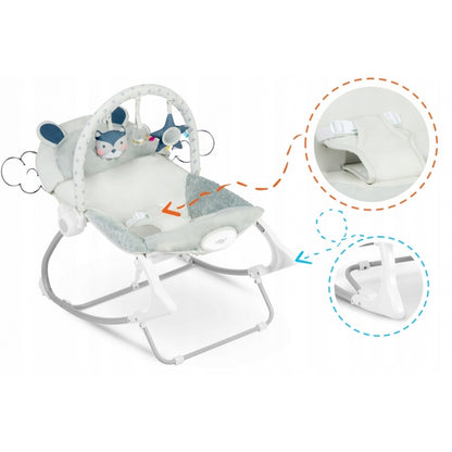 Balansoar cu vibratii Ricokids 7308 - Gri